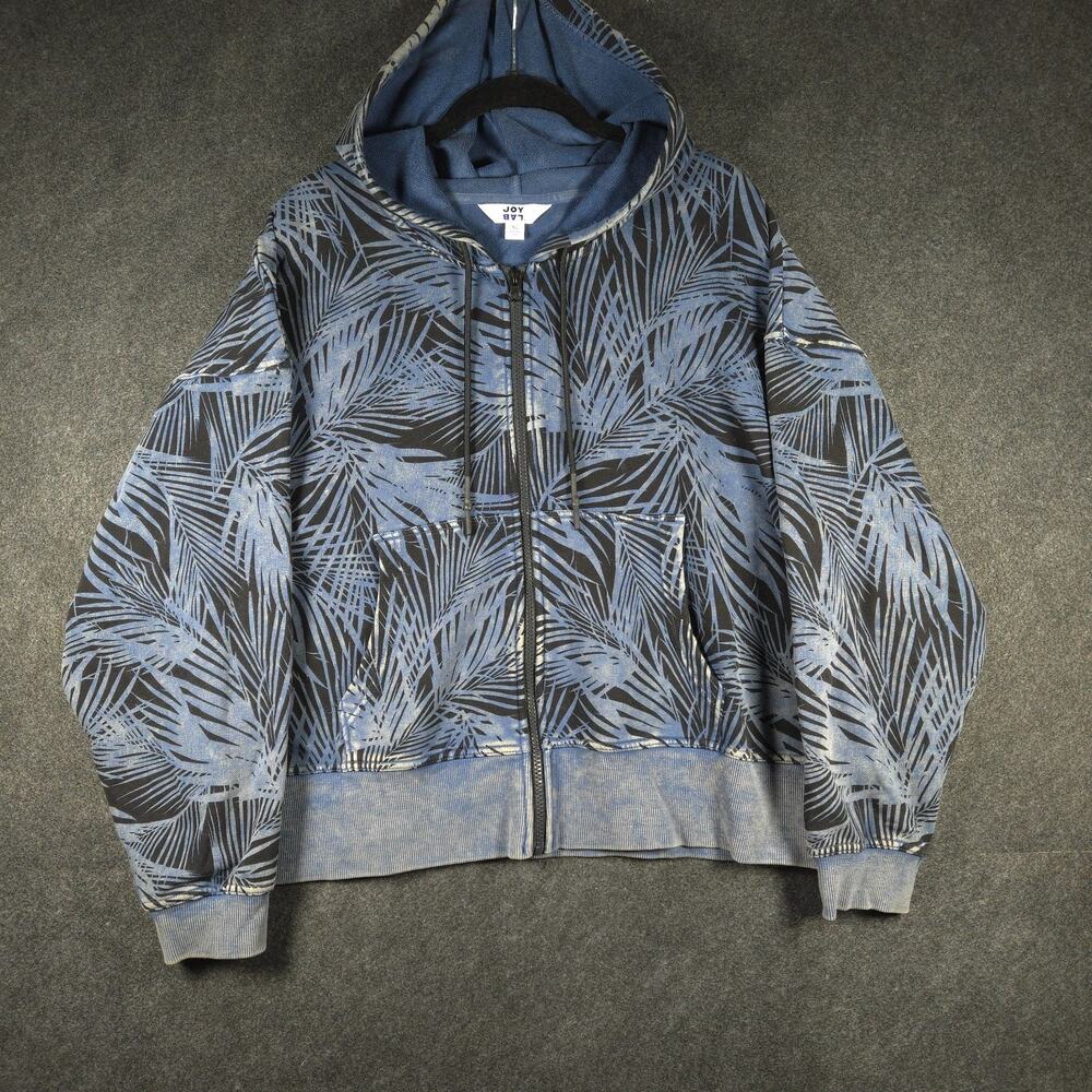JOY LAB Hoodie Masc Size XL NWOT Tropical Vintage Wash Pockets